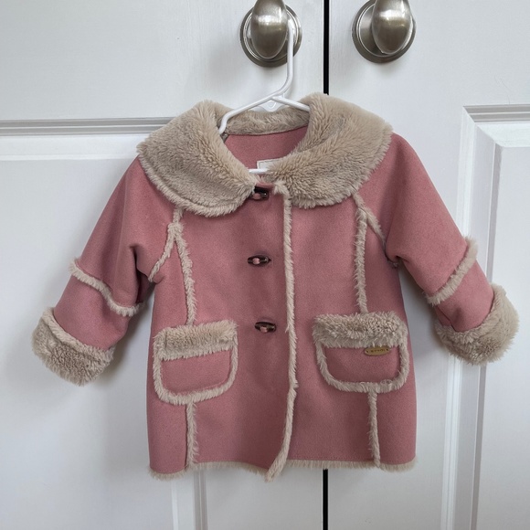 Ettoi toddler girl suede jacket (fur inside) - Picture 1 of 1